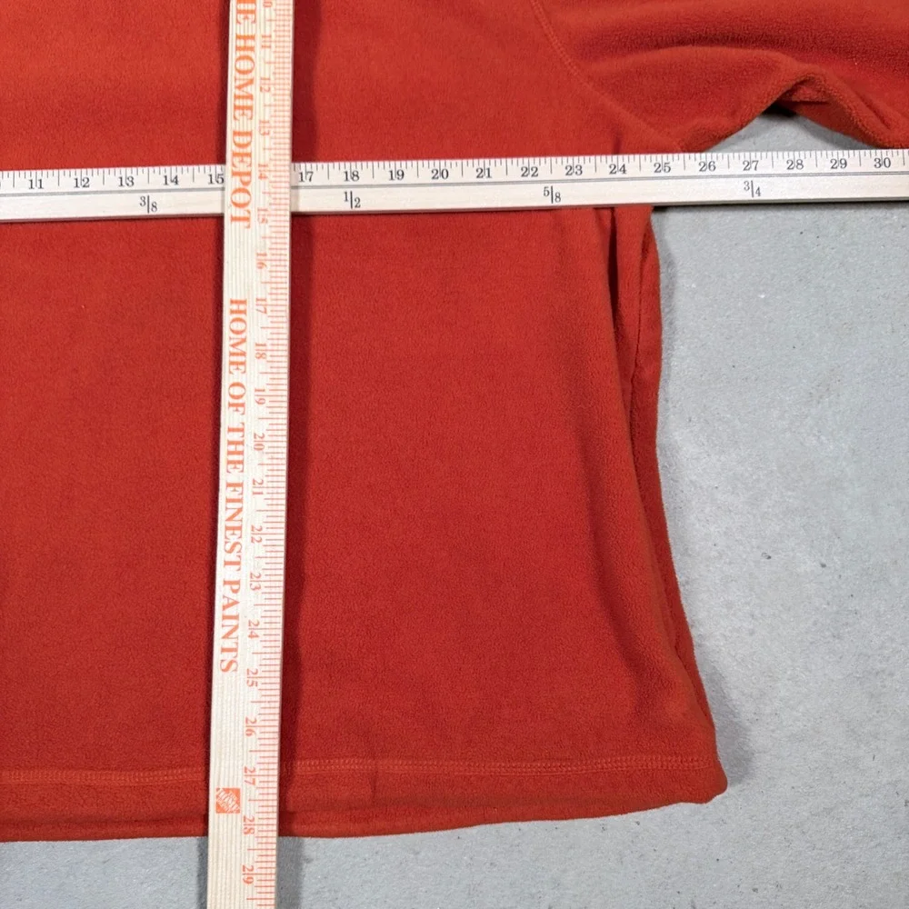OLD NAVY Mens Orange Gray Colorblock Fleece‎ Pullover Sweatshirt XL
